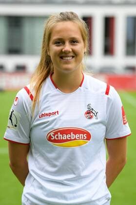 Köln, Geißbockheim, 16 07 2019 Sonja Giraud at the team photo of the womens team of 1 FC Köln Saison 2019 20 on Tuesday, 16 July 2019 at Geißbockheim, Köln Team photo 1 FC Köln Saison 2019 20