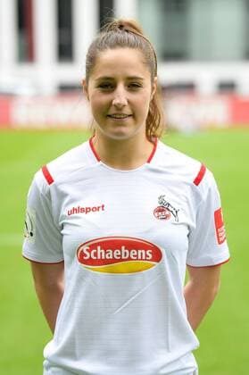 Köln, Geißbockheim, 16 07 2019 Karoline Kohr at the team photo of the womens team of 1 FC Köln Saison 2019 20 on Tuesday 16 July 2019 at Geißbockheim, Köln Team photo 1 FC Köln Saison 2019 20
