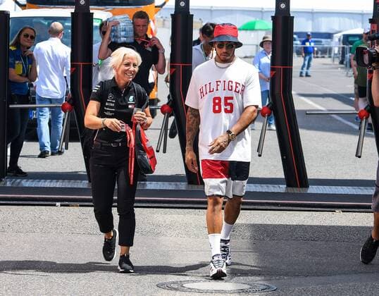 25 07 2019, xpsx, Motorsport FIA Formula 1, Mercedes Benz German Grand Prix 2019 v l Lewis Hamilton Mercedes AMG Petronas Motorsport 44 GB Hockenheim