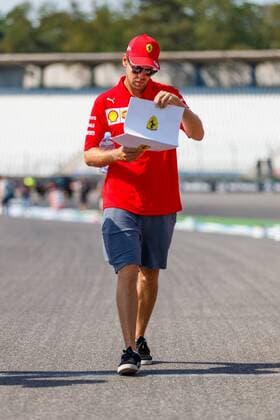 Sebastian Vettel Scuderia Ferrari Mission Winnow goes over the track, Mercedes Benz Grand Prix of Germany 2019, Motorsport, Formula 1, 25 07 2019, Mercedes Benz Grand Prix of Germany 2019, Motorsport, Formula 1, 25 07 2019 Hockenheim Copyright: xEIBNER AlexanderxNeisx EP_ANS