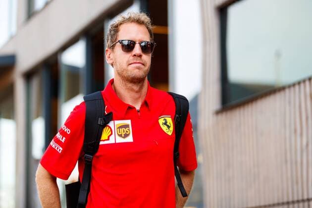 Sebastian Vettel Scuderia Ferrari Mission Winnow comes to the paddock, Mercedes Benz Grand Prix of Germany 2019, Motorsport, Formula 1, 25 07 2019, Mercedes Benz Grand Prix of Germany 2019, Motorsport, Formula 1, 25 07 2019 Hockenheim Copyright: xEIBNER AlexanderxNeisx EP_ANS
