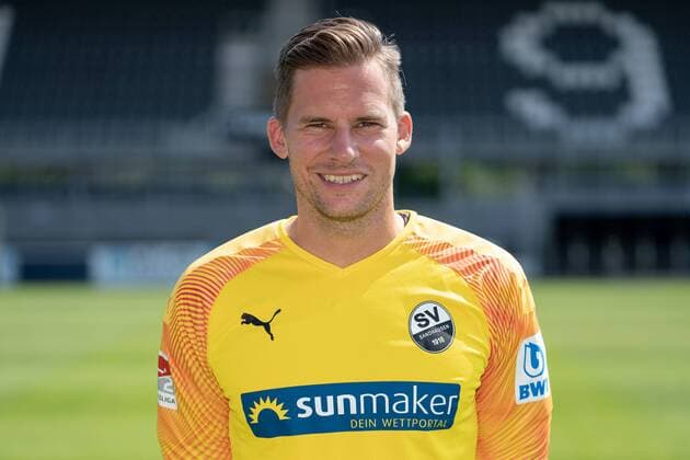 Philipp Heerwagen Goalkeeper SV Sandhausen 2 Bundesliga, portrait date 2019 2020 xozx