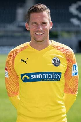 Philipp Heerwagen Goalkeeper SV Sandhausen 2 Bundesliga, portrait date 2019 2020 xozx