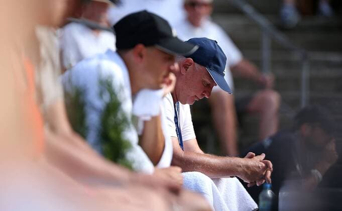25 07 2019, ATP Mens Tennis Tournament, Hamburg European Open 2019 Alexander Michailowitsch Swerew Father of Alexander Zverev