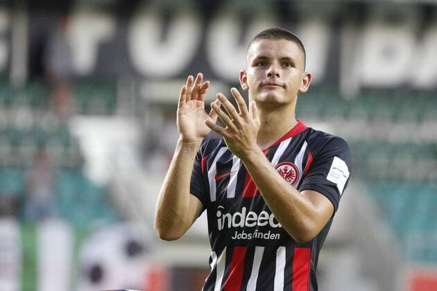 Football UEFA Europa League 2 qualifying round season 2019 2020 on Thursday, 25 July 2019 in the A Le Coq Arena in Tallinn FC Flora Tallinn Eintracht Frankfurt Dejan Joveljic Frankfurt FC Flora Tallinn Eintracht Frankfurt