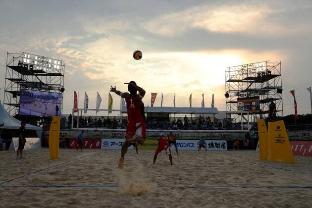 Takumi Takahashi (JPN), JULY 25, 2019 - Beach volleyball, Beachvolleyball : FIVB Beach Volleyball World Tour 2019 Tokyo Men s Pool F at Shiokaze Park in Tokyo, Japan. Noxthirdxpartyxsales  (108599035)