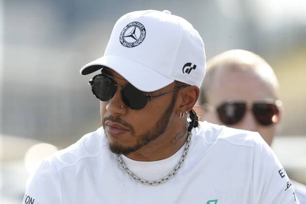 HAMILTON Lewis Team AMG Mercedes F1 GP from Germany Hockenheim 2019 On the racing bike to the training 26 07 2019 Hockenheim