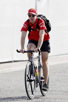 VETTEL Sebastian Team Scuderia Ferrari F1 GP from Germany Hockenheim 2019 On the racing bike to training 26 07 2019 Hockenheim
