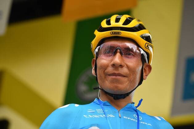 Colombian Nairo Quintana of Movistar Team pictured ahead of stage 19 of the 106th edition of the Tour de France cycling race, from Saint-Jean-de-Maurienne to Tignes (126,5 km), France, Friday 26 July 2019. This year s Tour de France starts in Brussels and takes place from July 6th to July 28th. DAVIDxSTOCKMAN  x05633577x
