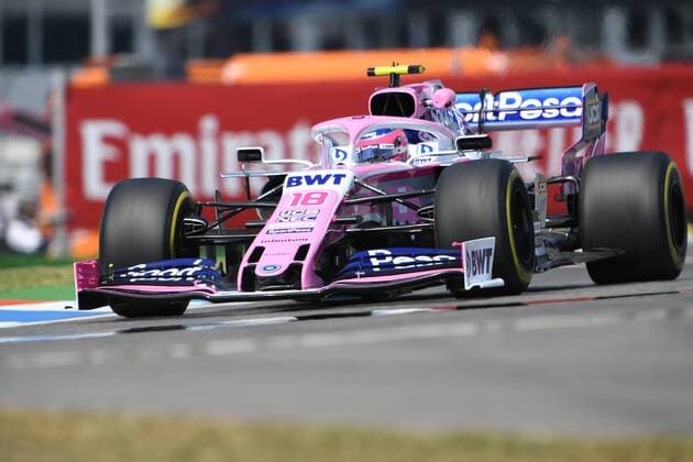 July 26, 2019, Hockenheim, Germany: Canadian driver Lance Stroll of English team Racing Point F1 Team Force India driving his single-seater, the RP19, during the 78th edition of the German GP, 11th stage of the Formula 1 World Championship, WM, Weltmeisterschaft in Hockenheimring Circuit, in Hockenheim, Germany Formula 1 - GP Germany Free Practice  - ZUMAn230 20190726_zaa_n230_080 Copyright: xAndreaxDiodatox