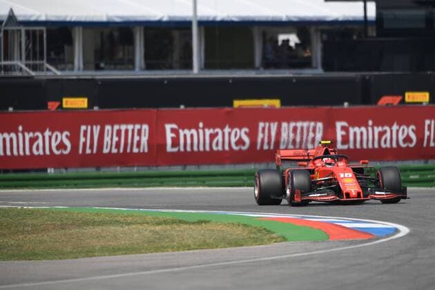 July 26, 2019, Hockenheim, Germany: Monegasque driver Charles Leclerc of Italian team Scuderia Ferrari Mission Winnow driving his single-seater SF90 during the 78th edition of the German GP, 11th stage of the Formula 1 World Championship, WM, Weltmeisterschaft in Hockenheimring Circuit, in Hockenheim, Germany Formula 1 - GP Germany Free Practice  - ZUMAn230 20190726_zaa_n230_107 Copyright: xAndreaxDiodatox