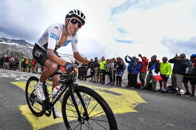 Sport Themen der Woche KW30 Colombian Egan Bernal of Team Ineos pictured in action during stage 19 of the 106th edition of the Tour de France cycling race, from Saint-Jean-de-Maurienne to Tignes (126,5 km), France, Friday 26 July 2019. This year s Tour de France starts in Brussels and takes place from July 6th to July 28th. DAVIDxSTOCKMAN  x05633879x
