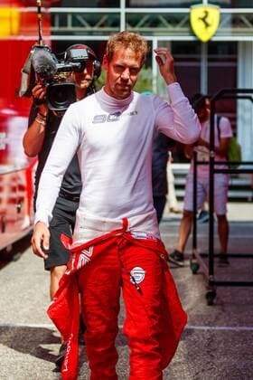 Sebastian Vettel Scuderia Ferrari Mission Winnow , Mercedes Benz Grand Prix of Germany 2019, Motorsport, Formula 1, 26 07 2019, Mercedes Benz Grand Prix of Germany 2019, Motorsport, Formula 1, 26 07 2019 Hockenheim Copyright: xEIBNER AlexanderxNeisx EP_ANS