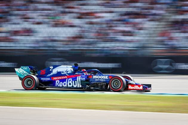 Daniil Kwjat Red Bull Toro Rosso Honda with his car on track, Mercedes Benz Grand Prix of Germany 2019, Motorsport, Formula 1, 26 07 2019, Mercedes Benz Grand Prix of Germany 2019, Motorsport, Formula 1, 26 07 2019 Hockenheim Copyright: xEIBNER AlexanderxNeisx EP_ANS