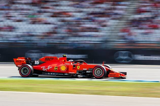 Charles Leclerc Scuderia Ferrari Mission Winnow with his car on the track, Mercedes Benz Grand Prix of Germany 2019, Motorsport, Formula 1, 26 07 2019, Mercedes Benz Grand Prix of Germany 2019, Motorsport, Formula 1, 26 07 2019 Hockenheim Copyright: xEIBNER AlexanderxNeisx EP_ANS