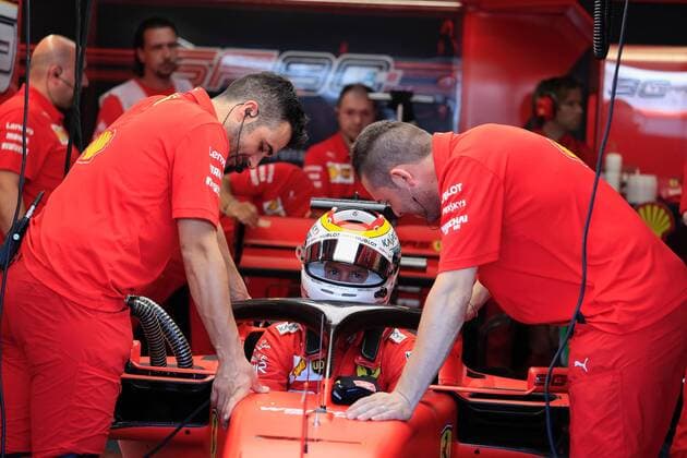 Sebastian Vettel, Scuderia Ferrari, formula 1 GP, Germany at Hockenheim, 27 07 2019 Photo mspb Jerry Andre Sebastian Vettel, formula 1 GP, Germany
