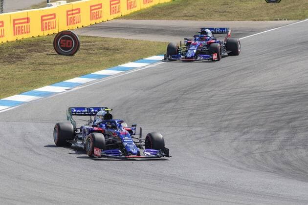 Alexander Albon Daniil Kwjat, Scuderia Toro Rosso, formula 1 GP, Germany at Hockenheim, 27 07 2019 Photo mspb Jerry Andre Alexander Albon Daniil Kwjat, Formula 1 GP, Germany