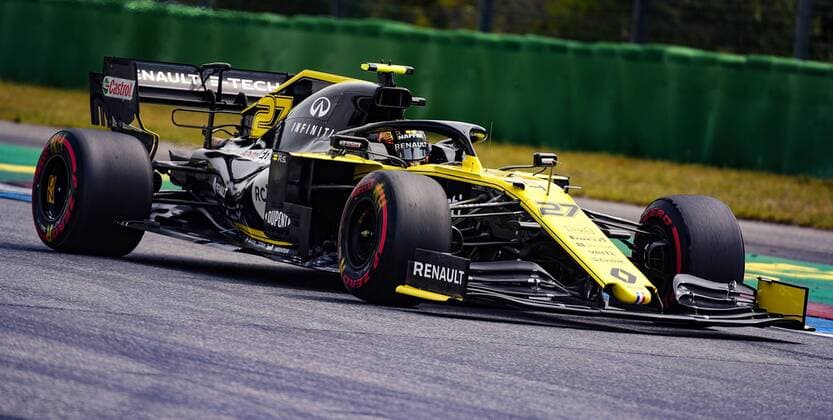 27 07 2019, xpsx, Motorsport FIA Formula 1, Mercedes Benz Grand Prix of Germany 2019 3 Free Practice v l Nico Hülkenberg Renault F1 Team 27 GER Hockenheim