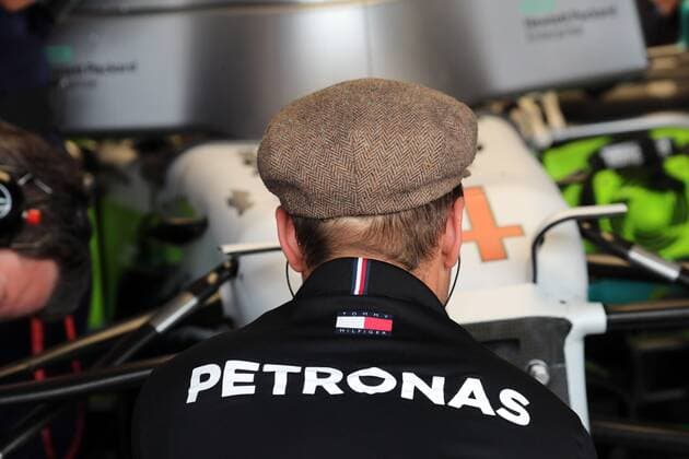 Formel 1, GP Deutschland, Mercedes im Retro-Design Photo4 LaPresse 27 07 2019 Hockenheim, Germany Grand Prix Formula One Germany 2019 In the pic: Mercedes AMG F1 in vintage clothing, Lewis Hamilton (GBR) Mercedes AMG F1 W10  Copyright: xPhoto4 LaPressex