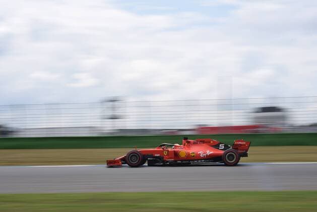 July 27, 2019, Hockenheim, Germany: German four time World Champions Sebastian Vettel of Italian team Scuderia Ferrari Mission Winnow driving his single-seater SF90 during the 78th edition of the German GP, 11th stage of the Formula 1 World Championship, WM, Weltmeisterschaft in Hockenheimring Circuit, in Hockenheim, Germany, on 27 July 2019. .F1 Grand Prix of Germany - Final Practice  - ZUMAn230 20190727_zaa_n230_062 Copyright: xAndreaxDiodatox