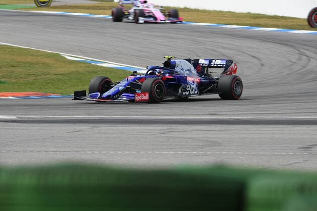 July 27, 2019, Hockenheim, Germany: Thai driver Alexander Albon of Italian team Red Bull Toro Rosso Honda driving his single-seater STR14 during the 78th edition of the German GP, 11th stage of the Formula 1 World Championship, WM, Weltmeisterschaft in Hockenheimring Circuit, in Hockenheim, Germany, on 27 July 2019. .F1 Grand Prix of Germany - Final Practice  - ZUMAn230 20190727_zaa_n230_129 Copyright: xAndreaxDiodatox