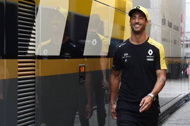 July 27, 2019, Hockenheim, Germany, Germany: Australian driver Daniel Ricciardo of French team Renault F1 Team driving his single-seater RS19 during the 78th edition of the German GP, 11th stage of the Formula 1 World Championship, WM, Weltmeisterschaft in Hockenheimring Circuit, in Hockenheim, Germany, on 27 July 2019. F1 Grand Prix of Germany - Final Practice - ZUMAn230 20190727_zaa_n230_143 Copyright: xAndreaxDiodatox