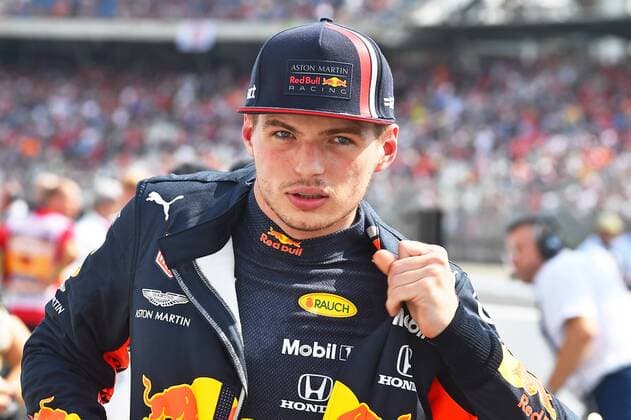 27 07 2019, xekx, FIA Formula 1, Formula 1 Mercedes Benz Grand Prix of Germany 2019 Qualification emspor, 2 Starting Position Max Verstappen Aston Martin Red Bull Racing DFL DFB REGULATIONS PROHIBIT ANY USE OF PHOTOGRAPHS as IMAGE SEQUENCES and or QUASI VIDEO Hockenheim eel-fotografie Eberhard Krieger