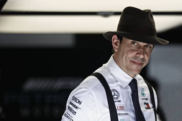 Formel 1, GP Deutschland, Mercedes im Retro-Design Motorsports: FIA Formula One World Championship, WM, Weltmeisterschaft 2019, Grand Prix of Germany, Toto Wolff (AUT, Mercedes AMG Petronas Motorsport), Hockenheim Germany