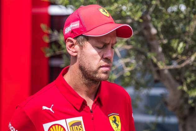 Sebastian Vettel Scuderia Ferrari Mission Winnow disappointed after his retirement, Mercedes Benz Grand Prix of Germany 2019, Motorsport, Formula 1, 27 07 2019, Mercedes Benz Grand Prix of Germany 2019, Motorsport, Formula 1, 27 07 2019 Hockenheim Copyright: xEIBNER AlexanderxNeisx EP_ANS