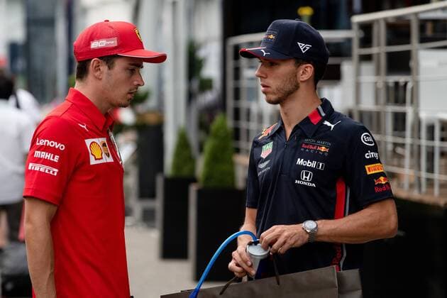 Charles Leclerc, Scuderia Ferrari, Pierre Gasly, Red Bull Racing, formula 1 GP, Germany at Hockenheim, 27 07 2019 Photo mspb Jerry Andre Charles Leclerc, Pierre Gasly, formula 1 GP, Germany