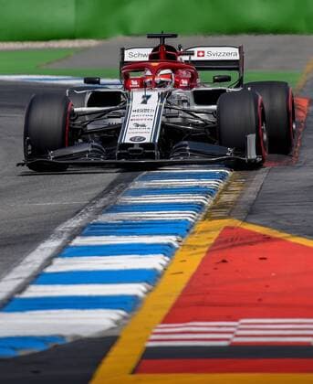 27 07 2019, xpsx, Motorsport FIA Formula 1, Mercedes Benz Grand Prix of Germany 2019 3 Free Practice v l Kimi Raikkonen Alfa Romeo Racing 7 FIN Hockenheim