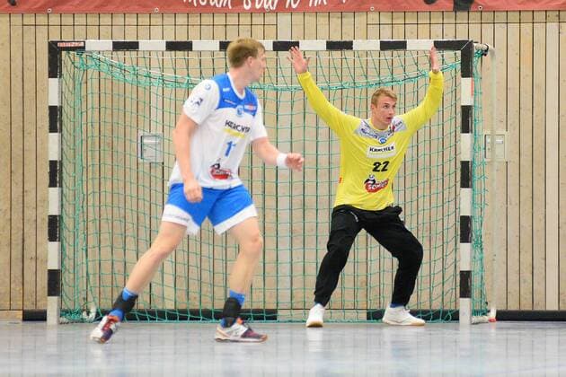 Nick Lehman TVB 1898 Stuttgart 22 in goal Handball, men, preparation, tournament, Altensteig, S Cup, 27 07 2019, photo TBaur Eibner S Cup TVB 1898 Stuttgart vs HSG Wetzlar Altensteig Copyright: xEIBNER TobiasxBaurx EP_TBR