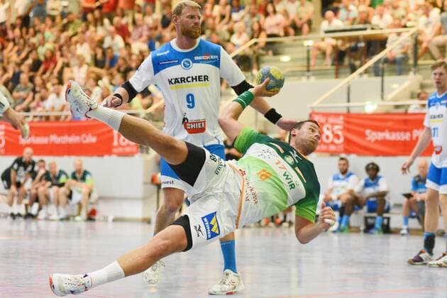 Nils Torbruegger HSG Wetzlar 18 Handball , men , preparation , tournament, Altensteig , S Cup , 27 07 2019, photo TBaur Eibner S Cup TVB 1898 Stuttgart vs HSG Wetzlar Altensteig Copyright: xEIBNER TobiasxBaurx EP_TBR