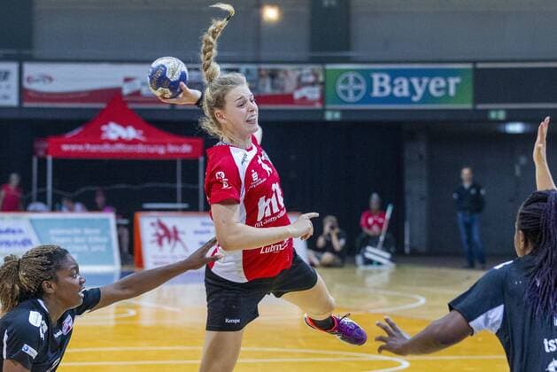 Handball test game TSV Bayer 04 Leverkusen vs Buxtehuder SV 28 23 Impressions of the handball test game TSV Bayer 04 Leverkusen vs Buxtehuder SV 28 23 on 27 7 2019 in Leverkusen, Ostermann Arena, Germany Copyright: xBEAUTIFULxSPORTS RalfxKardesx