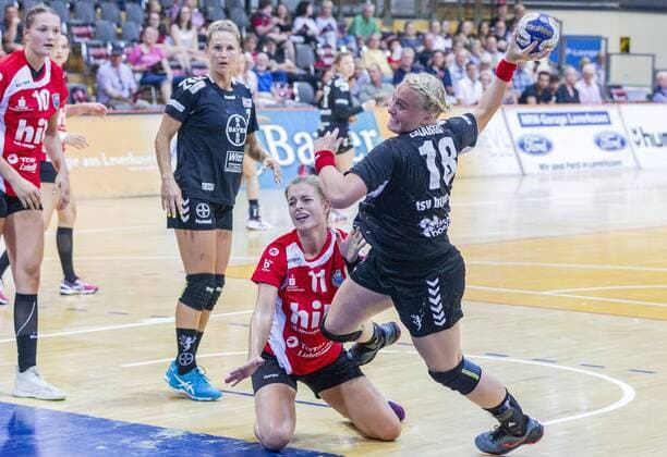 Handball test game TSV Bayer 04 Leverkusen vs Buxtehuder SV 28 23 Impressions of the handball test game TSV Bayer 04 Leverkusen vs Buxtehuder SV 28 23 on 27 7 2019 in Leverkusen, Ostermann Arena, Germany Copyright: xBEAUTIFULxSPORTS RalfxKardesx