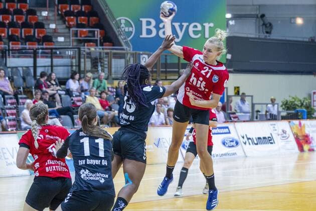 Handball test game TSV Bayer 04 Leverkusen vs Buxtehuder SV 28 23 Impressions of the handball test game TSV Bayer 04 Leverkusen vs Buxtehuder SV 28 23 on 27 7 2019 in Leverkusen, Ostermann Arena, Germany Copyright: xBEAUTIFULxSPORTS RalfxKardesx