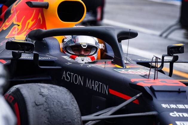 28 07 2019, xpsx, Motorsport FIA Formula 1, Mercedes Benz Grand Prix of Germany 2019 race v l winner Max Verstappen Aston Martin Red Bull Racing 33 NED Hockenheim