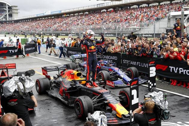 Motorsports: FIA Formula One World Championship, WM, Weltmeisterschaft 2019, Grand Prix of Germany, 33 Max Verstappen (NLD, Aston Martin Red Bull Racing), Hockenheim Germany
