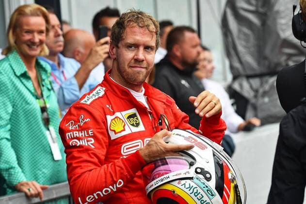 28 07 2019, xekx, FIA Formula 1, Formula 1 Mercedes Benz Grand Prix of Germany 2019 race emspor, 2 place Sebastian Vettel Ferrari DFL DFB REGULATIONS PROHIBIT ANY USE OF PHOTOGRAPHS as IMAGE SEQUENCES and or QUASI VIDEO Hockenheim eel-fotografie Eberhard Krieger
