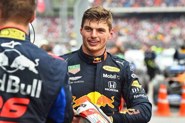 28 07 2019, xekx, FIA Formula 1, Formula 1 Mercedes Benz Grand Prix of Germany 2019 race emspor, winner, 1 place, Max Verstappen Aston Martin Red Bull Racing DFL DFB REGULATIONS PROHIBIT ANY USE OF PHOTOGRAPHS as IMAGE SEQUENCES and or QUASI VIDEO Hockenheim eel-fotografie Eberhard Krieger