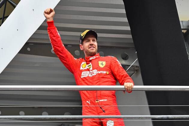 28 07 2019, xekx, FIA Formula 1, Formula 1 Mercedes Benz Grand Prix of Germany 2019 race emspor, 2 place Sebastian Vettel Ferrari DFL DFB REGULATIONS PROHIBIT ANY USE OF PHOTOGRAPHS as IMAGE SEQUENCES and or QUASI VIDEO Hockenheim eel-fotografie Eberhard Krieger