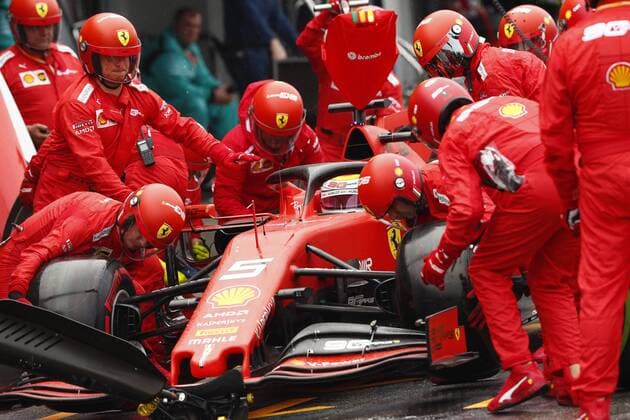 Motorsports: FIA Formula One World Championship, WM, Weltmeisterschaft 2019, Grand Prix of Germany, 5 Sebastian Vettel (GER, Scuderia Ferrari Mission Winnow), Hockenheim Germany