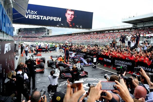 Motorsports: FIA Formula One World Championship, WM, Weltmeisterschaft 2019, Grand Prix of Germany, 33 Max Verstappen (NLD, Aston Martin Red Bull Racing), Hockenheim Germany