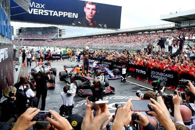 Motorsports: FIA Formula One World Championship, WM, Weltmeisterschaft 2019, Grand Prix of Germany, 33 Max Verstappen (NLD, Aston Martin Red Bull Racing), Hockenheim Germany