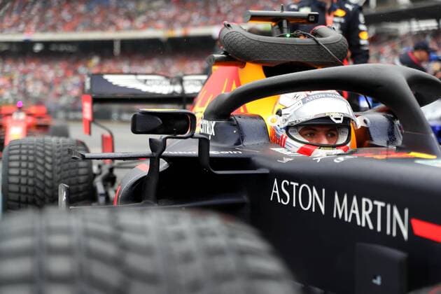 Sport Bilder des Tages Motorsports: FIA Formula One World Championship, WM, Weltmeisterschaft 2019, Grand Prix of Germany, 33 Max Verstappen (NLD, Aston Martin Red Bull Racing), Hockenheim Germany