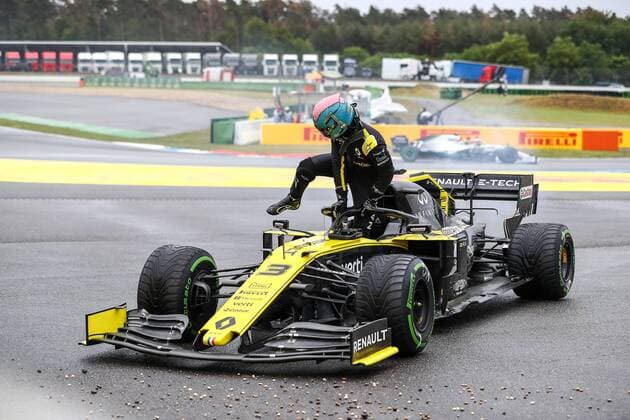 retirement, Daniel Riccardo, Renault F1 Team, formula 1 GP, Germany at Hockenheim, 28 07 2019 Photo mspb Jerry Andre retirement, Daniel Riccardo, formula 1 GP, Germany