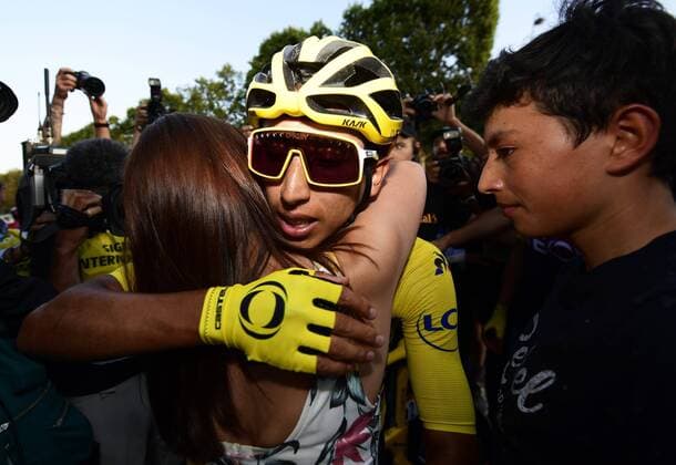 PARIS, FRANCE - JULY 28 : BERNAL Egan (COL) of Team INEOS during stage 21 of the 106th edition of the 2019 Tour de France cycling race, a stage of 128 kms between Rambouillet and Paris Champs-Elysees on July 28, 2019 in Paris, France, 28 07 2019 CYCLISME : Tour de France 2019 - Etape 21 - Rambouillet a Paris Champs-Elysees - 28 07 2019 PhotoNews Panoramic 