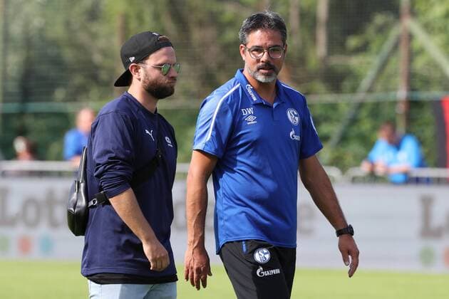 29 07 2019, football, season 2019 2020, test match FC Schalke 04 FC Bologna, v l Marc Klopp, head coach David Wagner FC Schalke 04 Kitzbühel Austria xRHR FOTOx