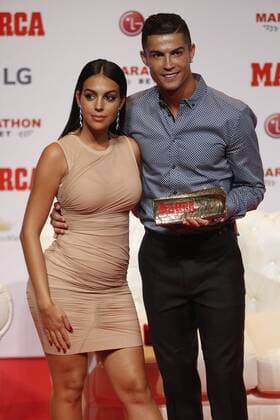 CRISTIANO RONALDO AND GEORGINA DURING CRISTIANO RONALDO RECEIVES THE MARCA LEGEND. MONDAY, 29 JULY, 2019 Cordon Press *** CRISTIANO RONALDO AND GEORGINA DURING CRISTIANO RONALDO RECEIVES THE BRAND LEGEND MONDAY, 29 JULY, 2019 Cordon Press  xJOAQUINxCORCHEROxARCOSx xx