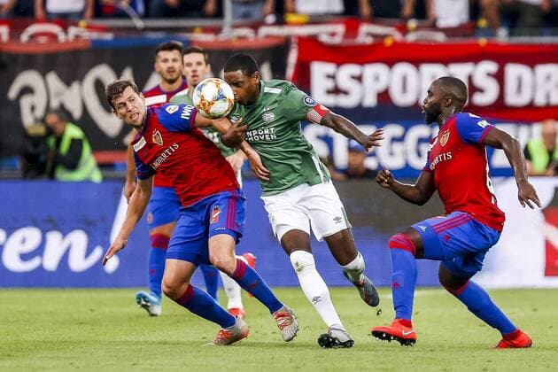 BASEL, 30-07-2019, St. Jakob-Park, Champions League third preliminary round season 2019-2020. Basel - PSV. PSV player Pablo Rosario Basel - PSV  x4009293x Copyright: